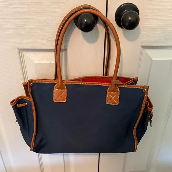 Dooney & Bourke Navy tote - Picture 3 of 4